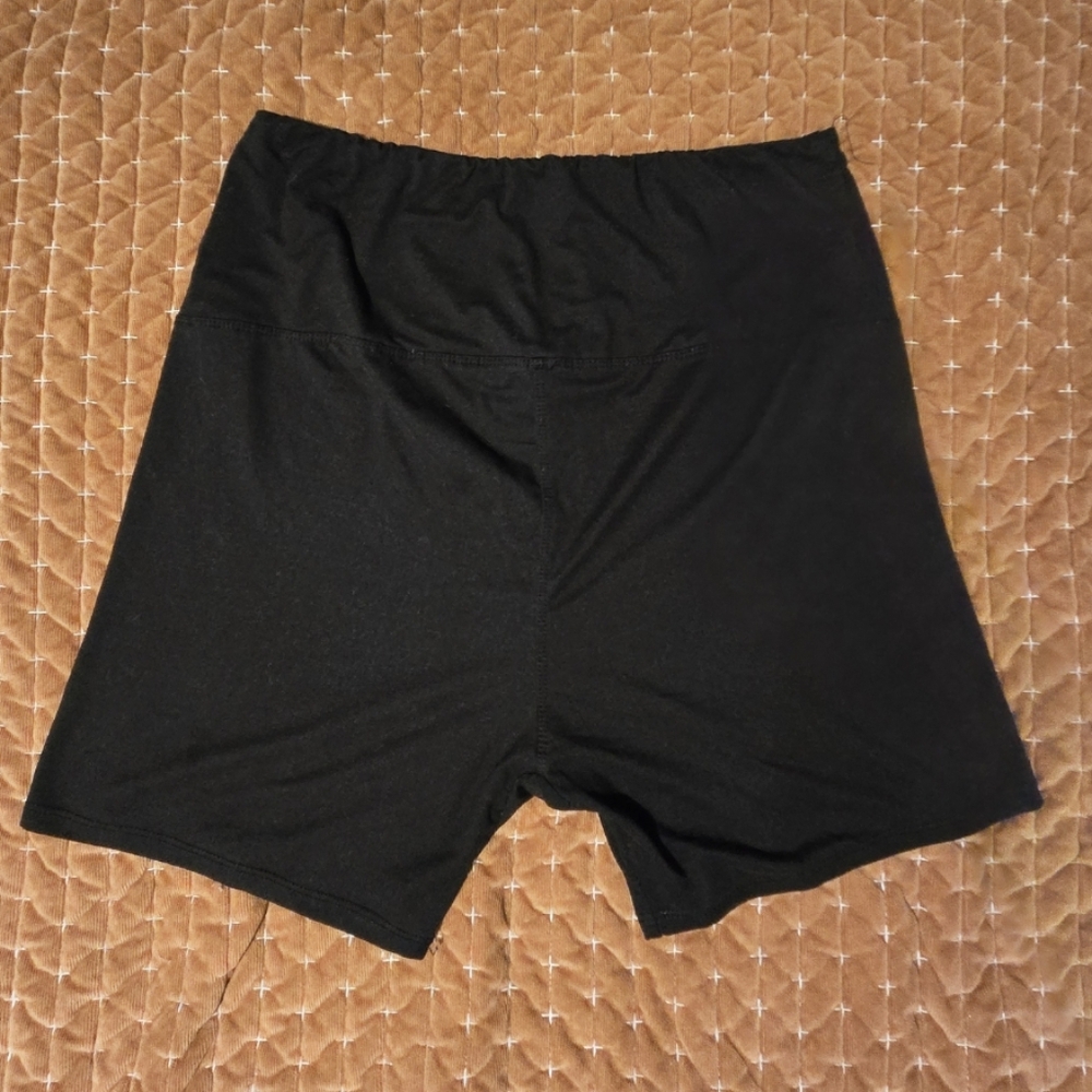 XL Maternity Black Bike Short